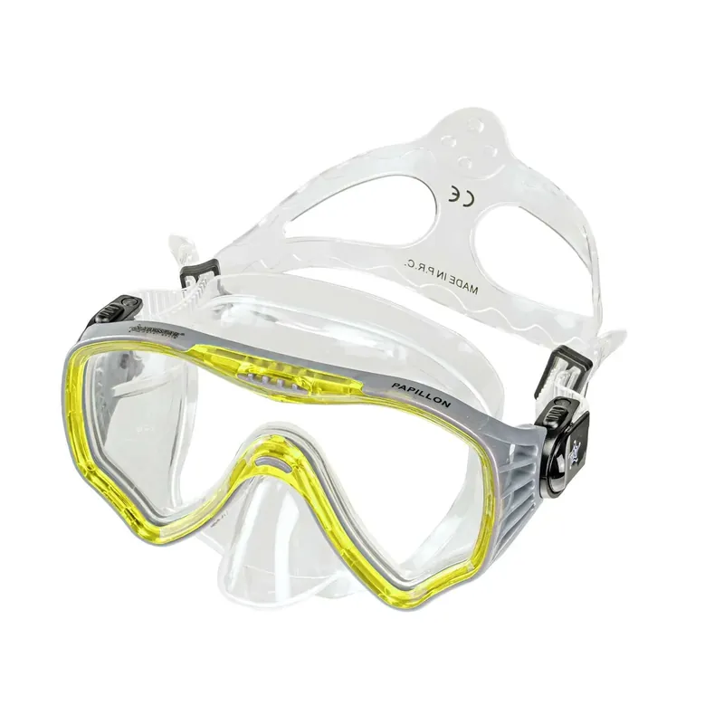 Online Kaufen Diving Mask Papillon Clear-Yellow Abysstar 63132YL