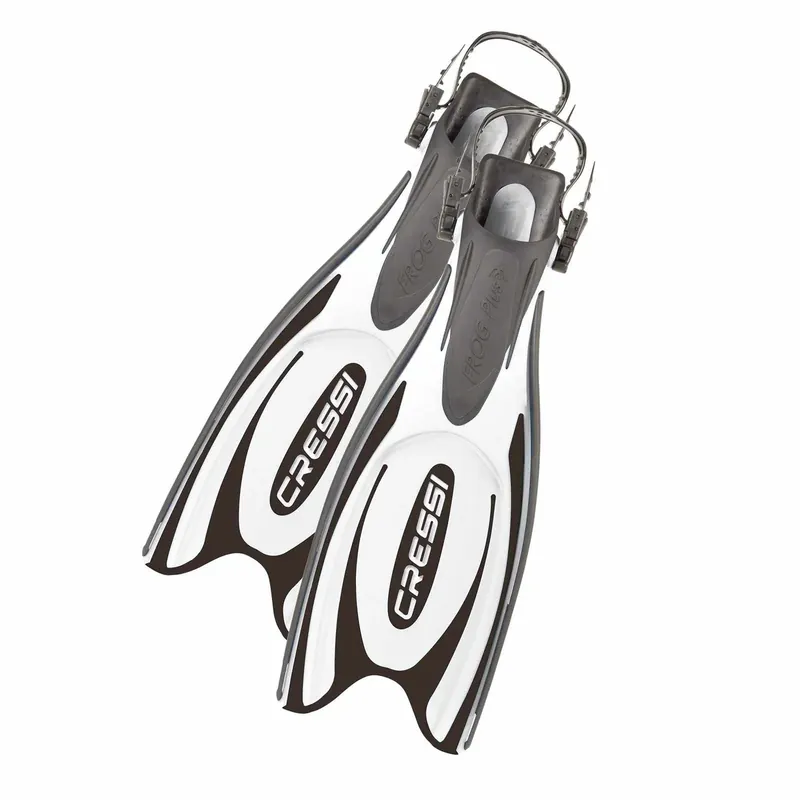 Diving Fins Frog Plus Black-White M-L-EU 42-45-UK 7-9 Cressi BF203042 Beliebt