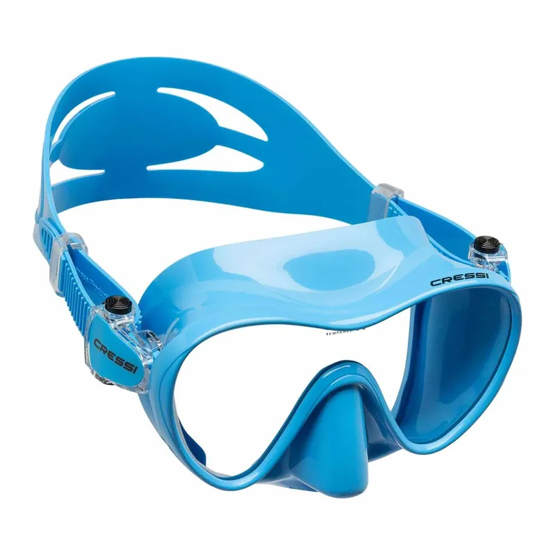 Snorkeling Silicone Mask F1 Small Blue Cressi ZDN311020 Meistverkauft