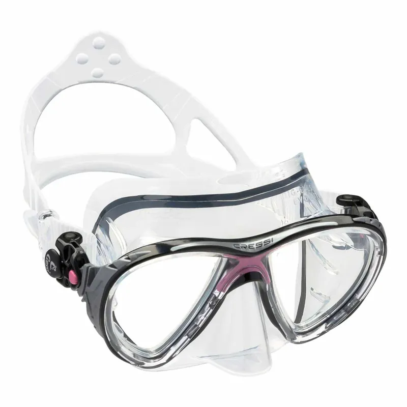 Diving Silicone Mask Evo Big Eyes Transparent-Pink Cressi DS336040 Beliebt
