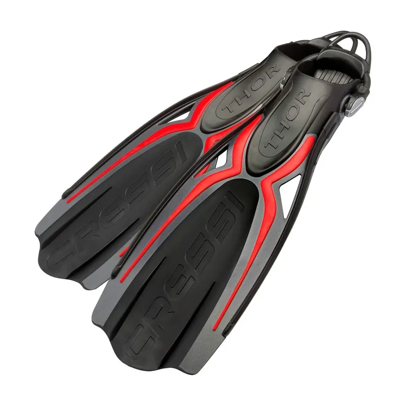 Neu Im Sortiment Diving Fins Thor Ebs Black-Red XL-EU 45-49-UK 10-12 Cressi BE155845