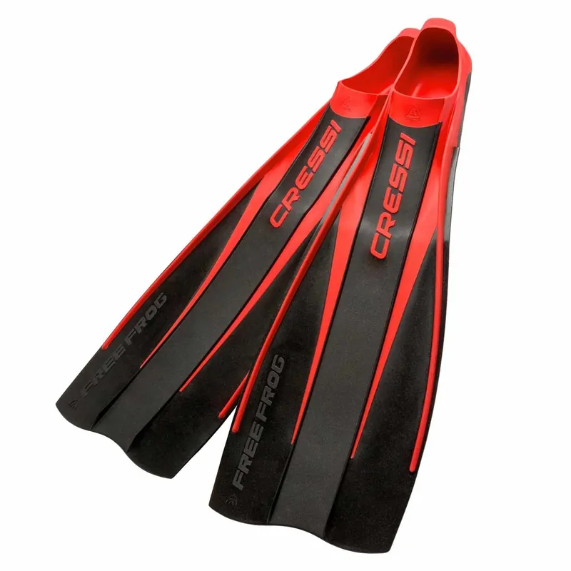 Diving Fins Free Frog Black-Red EU 43-44-UK 8,5-9,5 Cressi JBR155843 Sonderangebot