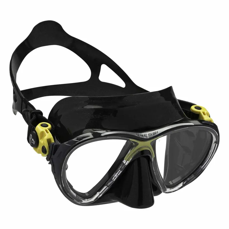 Rabatt Diving Silicone Mask Evo Big Eyes Dark-Yellow Cressi DS336510