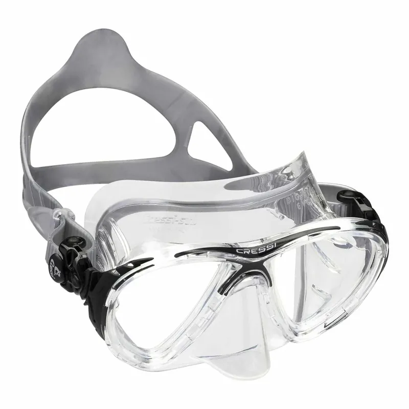 Solange Der Vorrat Reicht Diving Silicone Mask Evo Big Eyes Crystal Transparent-Black Cressi DS340060