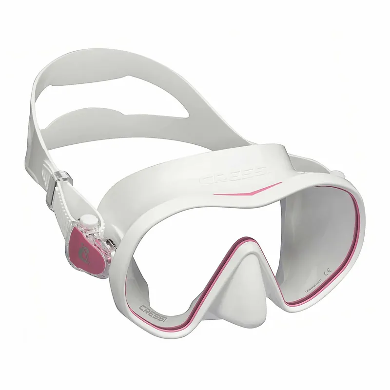 Diving Silicone Mask F-dual White-Pink Cressi ADS503040 Finale Aktion
