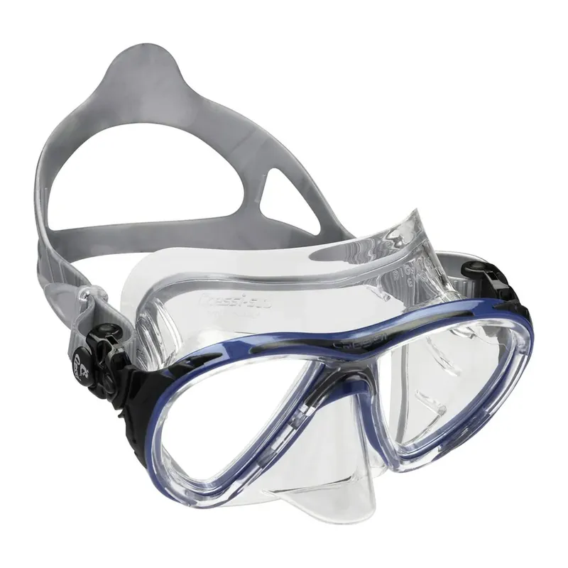 Diving Silicone Mask Evo Big Eyes Crystal Transparent-Blue-Black Cressi DS340025 Sonderangebot