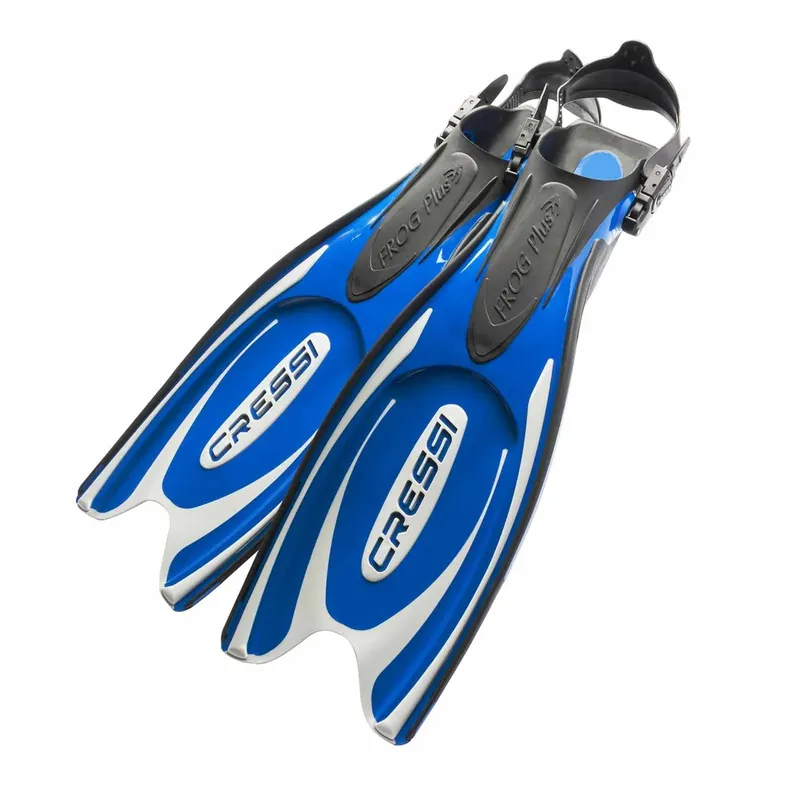 Geprüft Diving Fins Frog Plus Blue-Grey S-M-EU 39-42-UK 5-7 Cressi BF202040