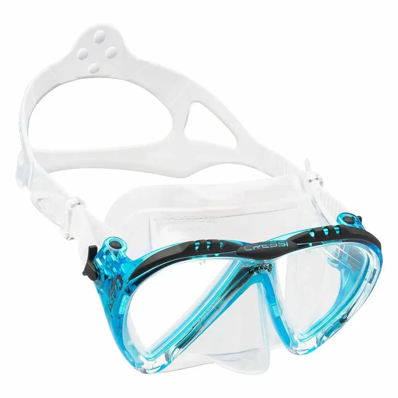 Aktuell Diving Silicone Mask Lince 2 Transparent-Aquamarine Cressi DS311063