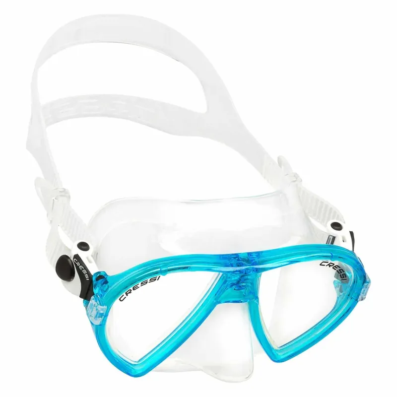 Bestpreis Snorkeling Silicone Mask Ocean Transparent-Aquamarine Cressi DN291063