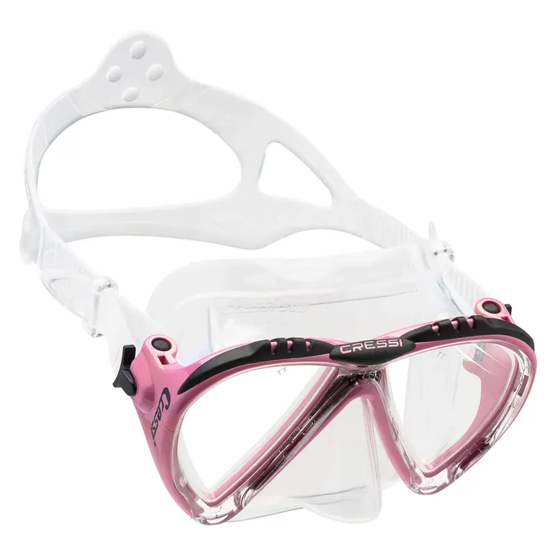 Heißes Angebot Diving Silicone Mask Lince 2 Transparent-Pink Cressi DS311040
