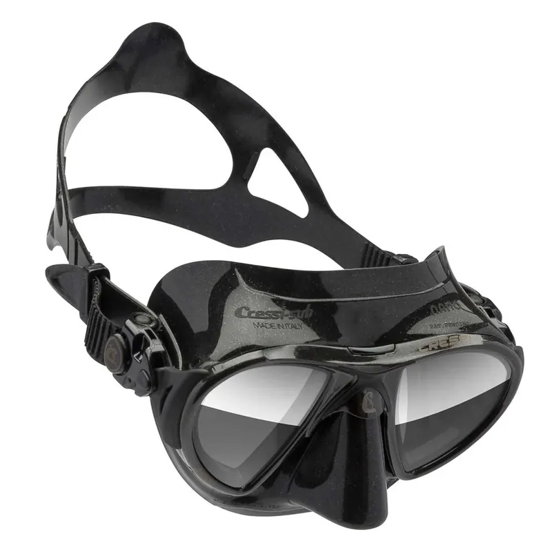 Diving Silicone Mask Nano Dark-Black Mirrored Lenses Cressi DS366050 Garantierte Lieferung