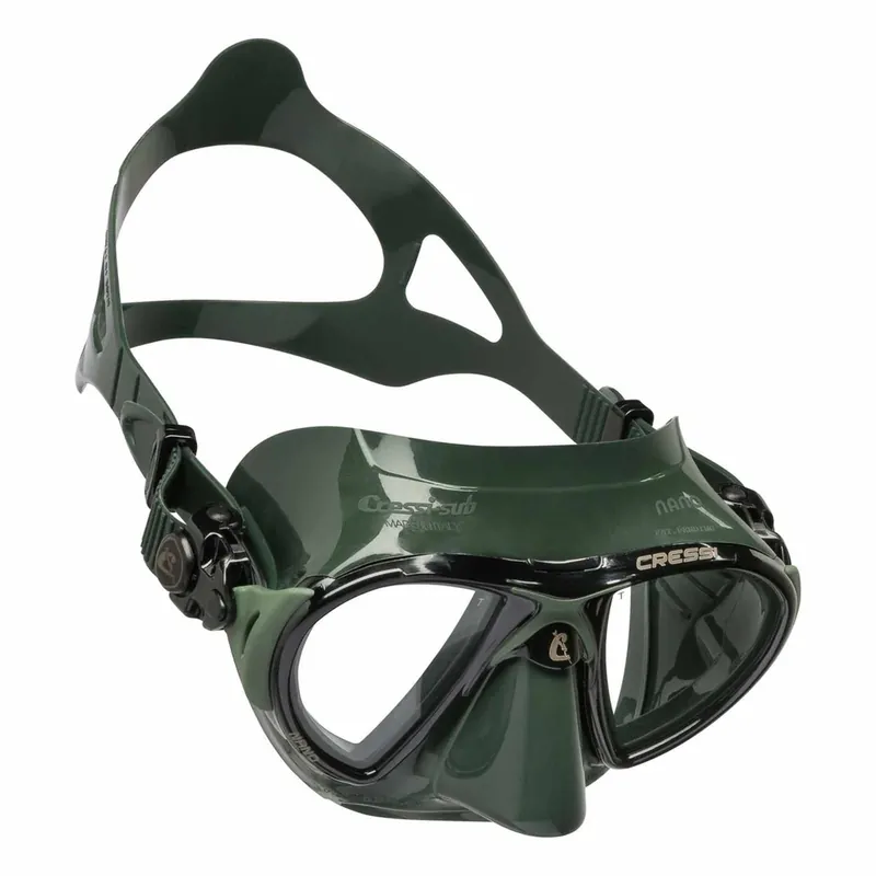 Diving Silicone Mask Nano Dark-Green Cressi DS369850 Beliebt