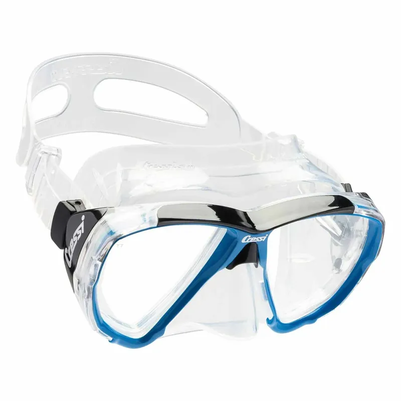 Diving Silicone Mask Big Eyes Transparent-Blue Cressi DS261020 Heißes Angebot