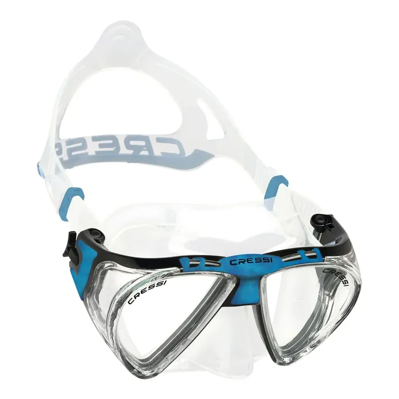 Günstig Diving Silicone Mask Penta Plus Transparent-Blue Cressi DS490020