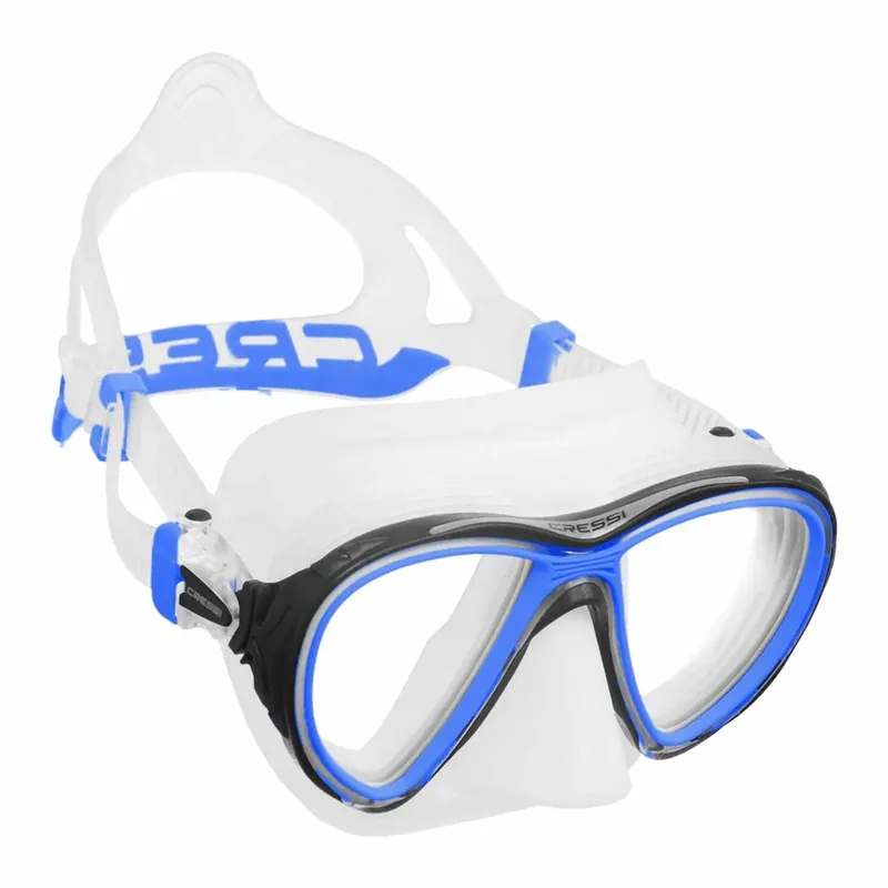 Diving Silicone Mask Quantum Transparent-Blue Cressi DS510020 Sonderangebot