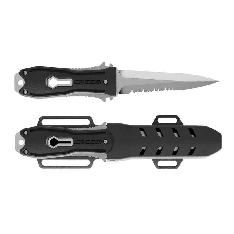 Preisreduziert Diving Knife Lizard Black 21cm Cressi RC559600