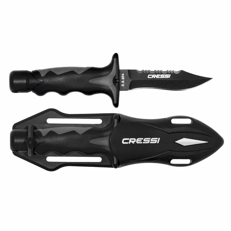 Bestseller Diving Knife Predator Black 18,3cm Cressi RC554500
