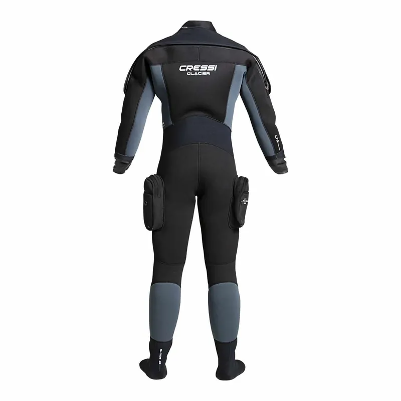 Wochenendangebot Drysuit Glacier Man 4mm Black-Blue XXL-6 Cressi LQ401306