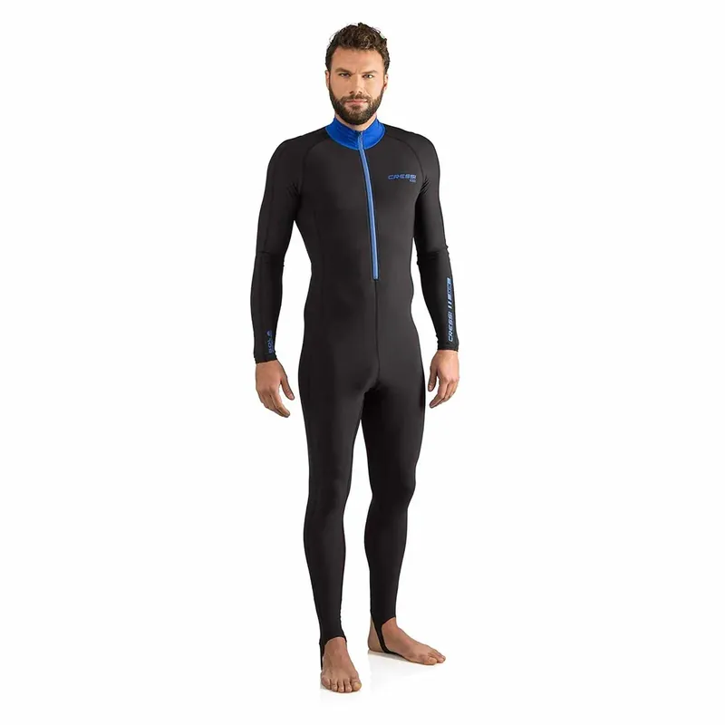 Jetzt Bestellen Wetsuit Skin Man 1mm Black-Blue Monopiece L-4 Cressi WDG050204