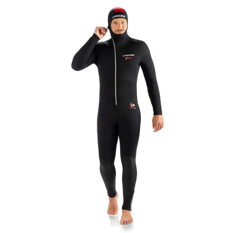 Wetsuit Diver Man 7mm Black-Red XXL-6 Cressi LU489606 Heißes Angebot