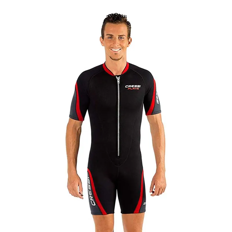 Shorty Wetsuit Playa Man 2,5mm Black-Red S-2 Cressi LV445002 Kracherpreis