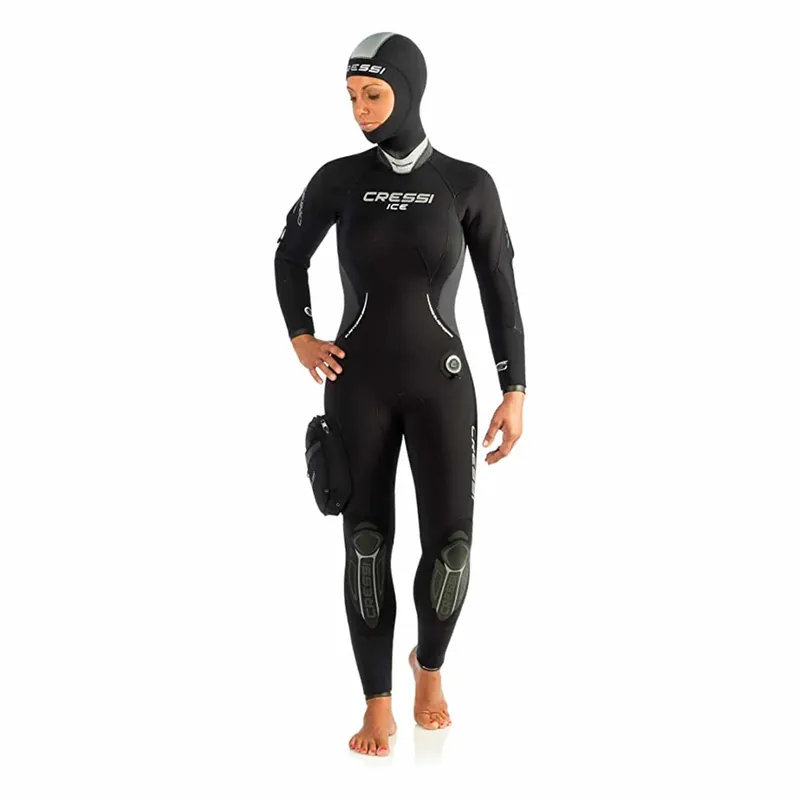 Knallerangebot Wetsuit Ice Woman 7mm Black-White M-3 Cressi CLQ403103