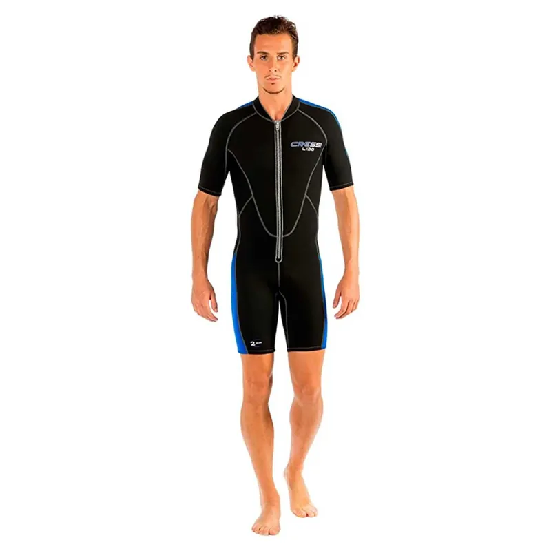 Meistverkauft Shorty Wetsuit Lido Man 2mm Black-Blue M-3 Cressi LV455003