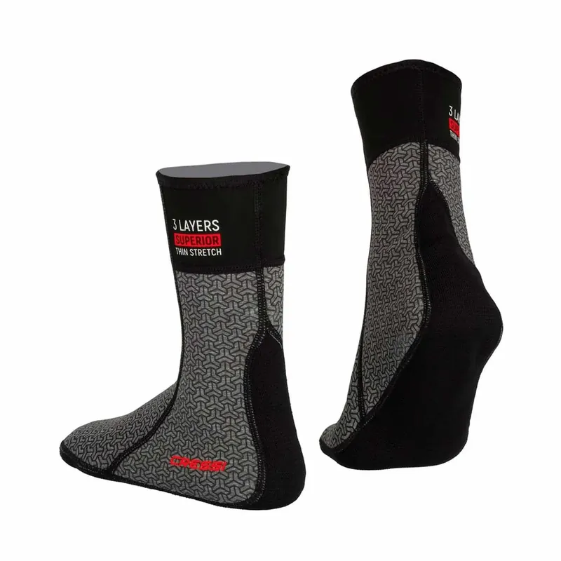 Diving Socks Thermal Undersuit Grey-Black XXL-46-47 Cressi CLW475706 Top-Angebot