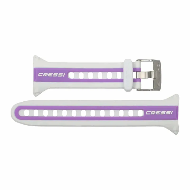 Silicone Watch Strap For Neon-Nepto White-Lilac Cressi KZ840141 Sale