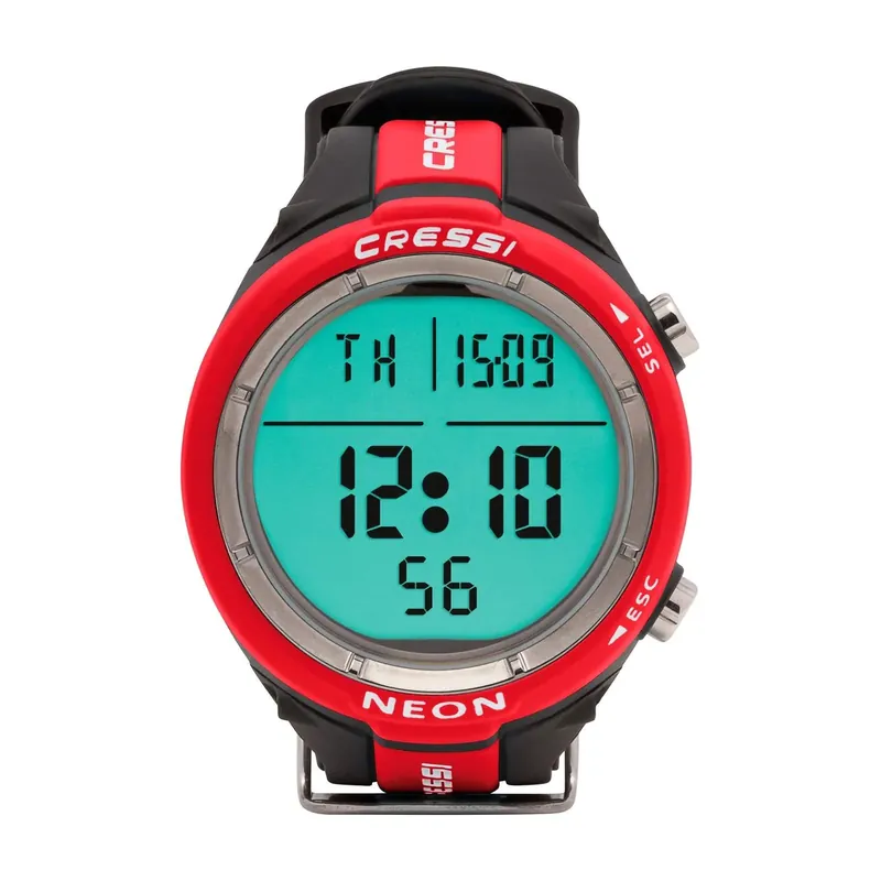 Dive Computer Neon Black-Red Cressi KS840058 Meistverkauft