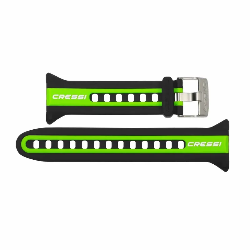 Silicone Watch Strap For Neon-Nepto Green Cressi KZ840067 Neu