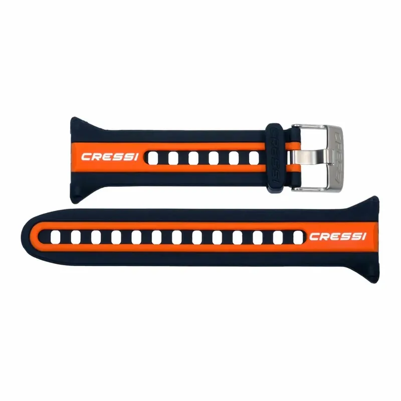 Preisknaller Silicone Watch Strap For Neon-Nepto Orange Cressi KZ840085