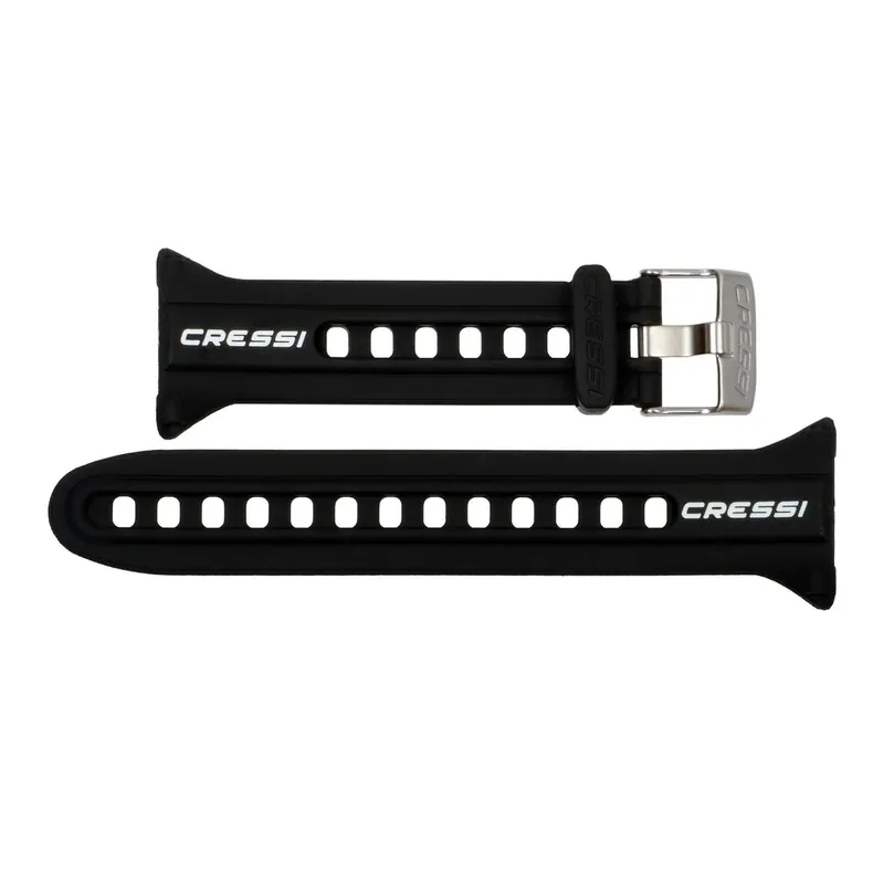 Billig Silicone Watch Strap For Neon-Nepto Black Cressi KZ840055