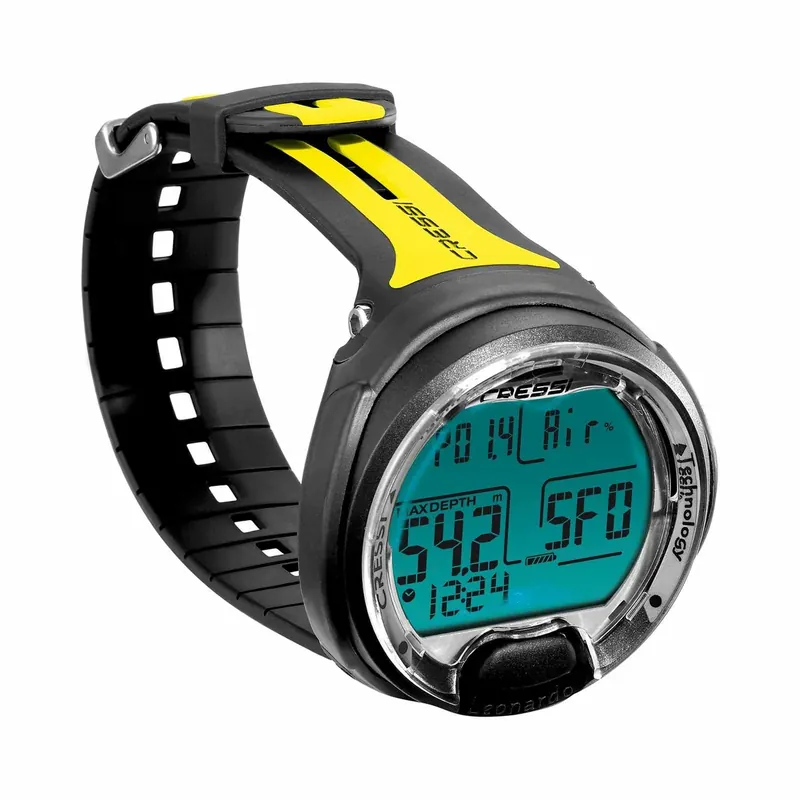 Highlight Dive Computer Leonrado 2.0 Black-Yellow Cressi KS770051