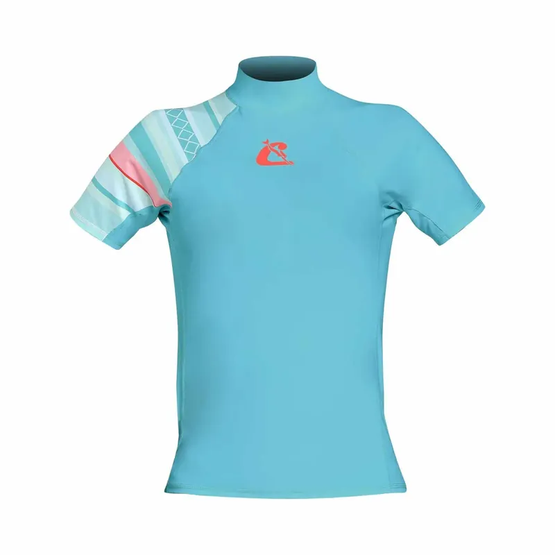 Letzte Chance Rash Guard 2024 Woman Turquoise Short Sleeve M-3 Cressi ELW470123