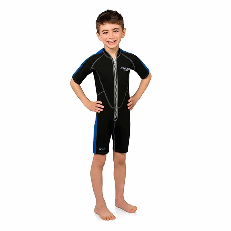 Shorty Wetsuit Lido Kids 2mm Black S-8-9 Years Cressi CLV458002 Nur Heute