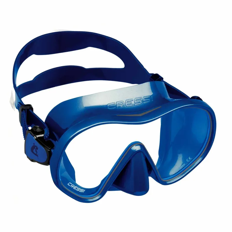 Diving Silicone Mask F-dual Metallic-Blue Cressi ADS502051 Ausverkauf