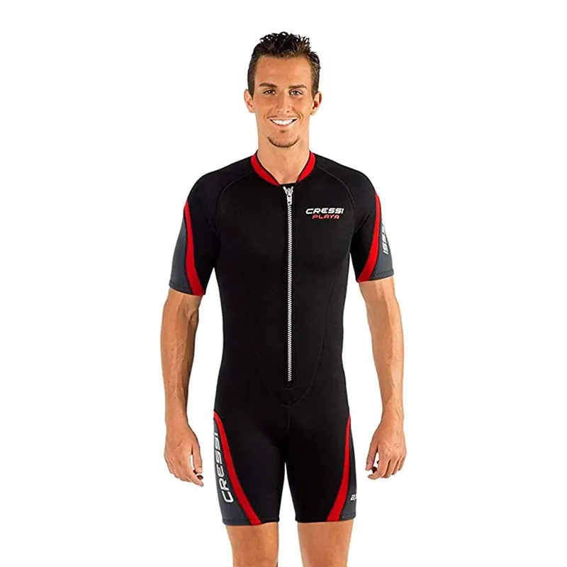 Shorty Wetsuit Playa Man 2,5mm Black-Red L-4 Cressi LV445004 Markenware