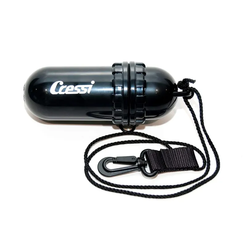 Ausverkauf Waterproof Egg Black 15,5x5,5cm Cressi EJA500003