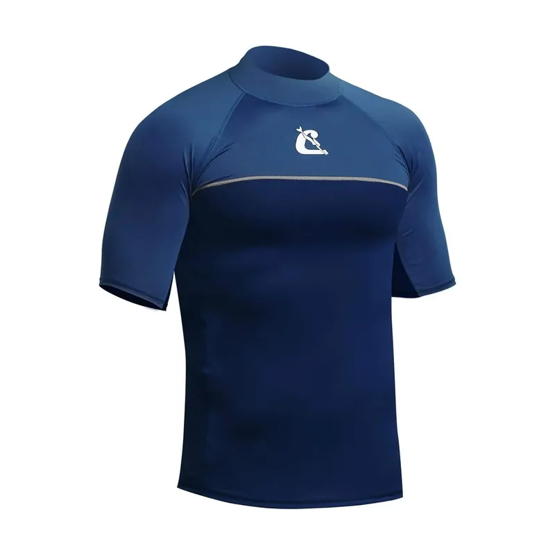 Rash Guard 2024 Man Blue Short Sleeve L-4 Cressi ELW470024 Finale Aktion