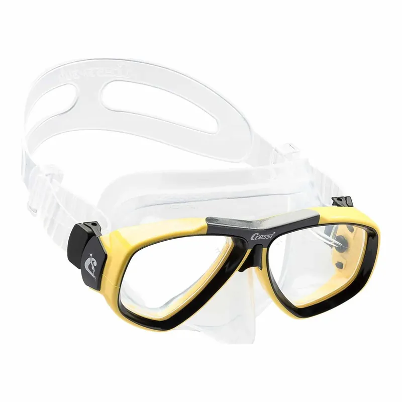 Diving Silicone Mask Focus Transparent-Yellow Cressi DS241010 Top-Angebot