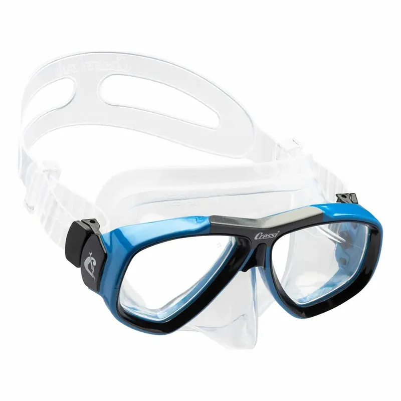 Mega-Angebot Diving Silicone Mask Focus Transparent-Blue Cressi DS241020