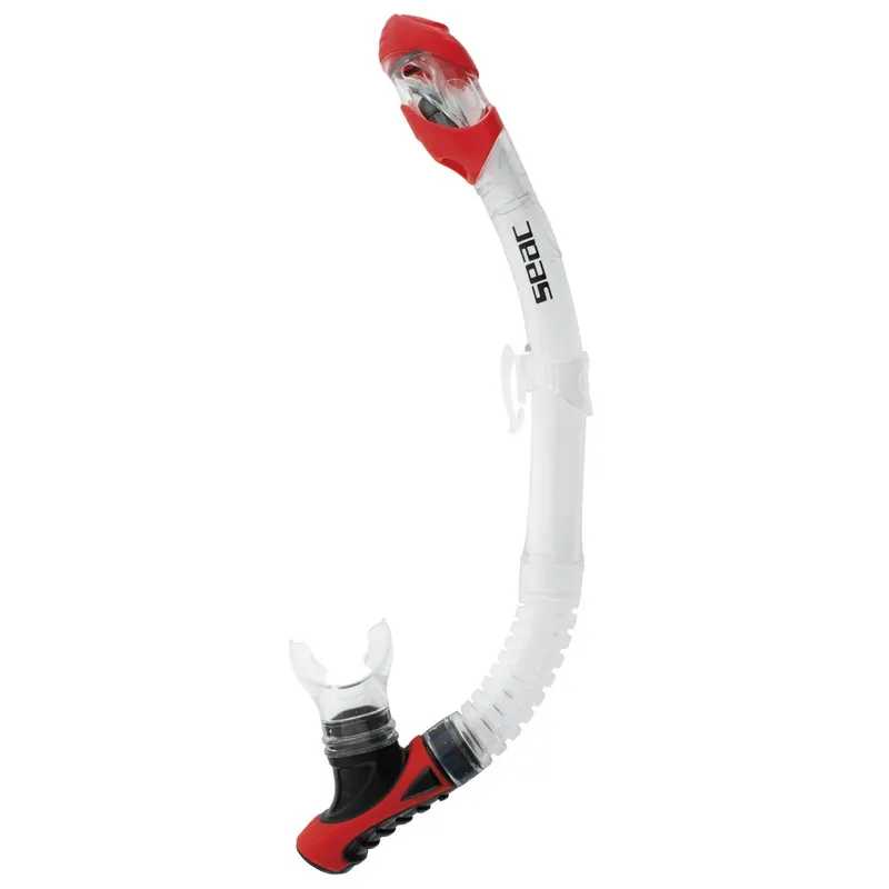 Sonderangebot Diving Snorkeling Snorkel Reverse Dry Clear-Red Seac 84-38R-SKL