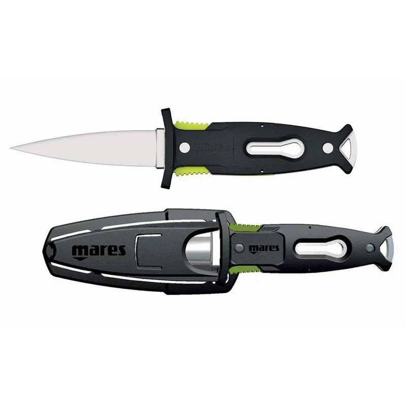 Spearfishing Knife Ascent Black-Lime Mares 425606 Knallerangebot