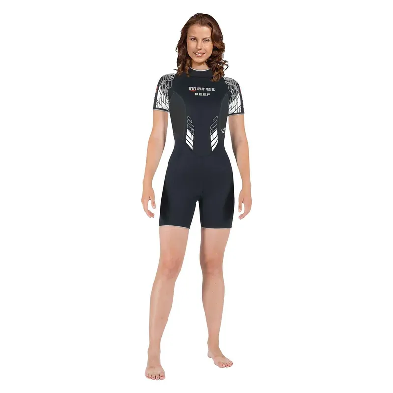 Short Wetsuit Reef Shorty Woman 2,5mm Black-Grey-White Size 2-S Mares 412385S2 Top-Preis
