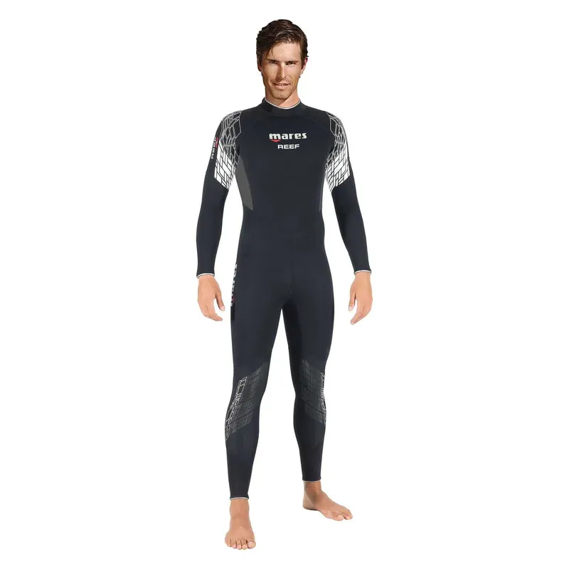 Full Wetsuit Reef Man 3mm Black-Grey-White Size 7-XXL Mares 412382S7 Kracherpreis