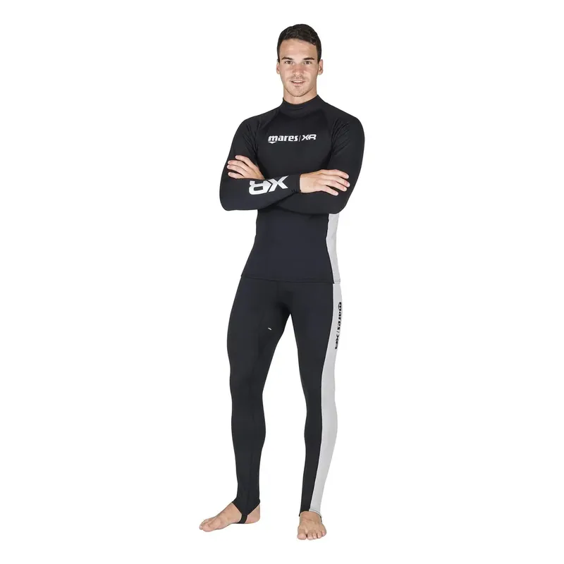 Kracherpreis Undersuit Top Base Layer Black-White L Mares 412173L