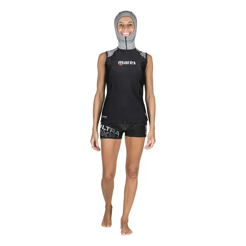 Diving Undersuit Ultraskin Sleeveless With Hood Woman Black-Grey S Mares 412399S Saisonangebot