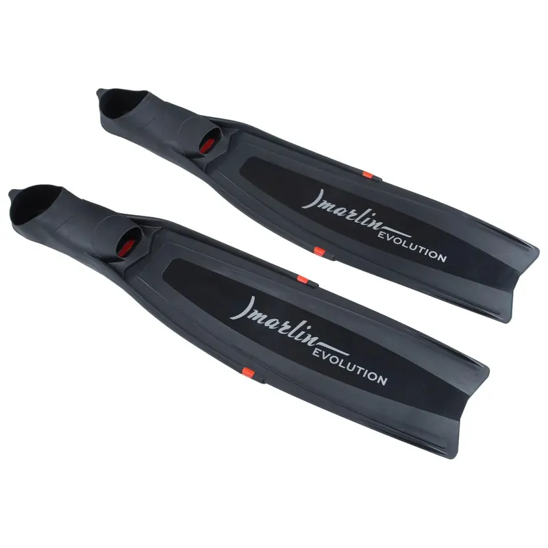 Freediving Fins Evolution Black-White Size L-43-44 Marlin 216867 Neu Im Sortiment