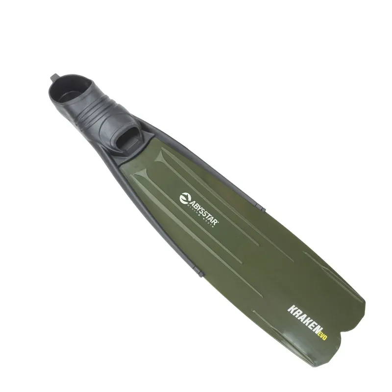 Freediving Fins Kraken Evo Army-Green 40-42 Abysstar 69555 Solange Der Vorrat Reicht